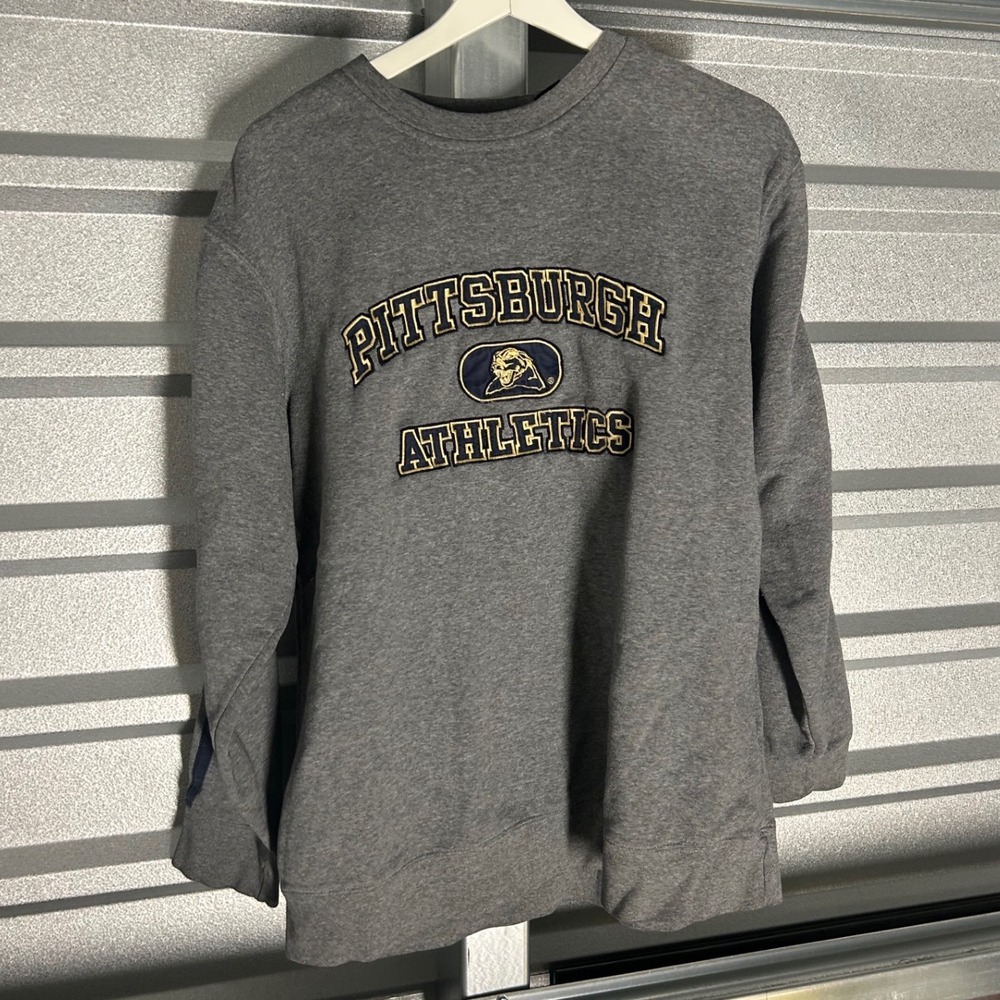 Aeropostale Pittsburgh Athletics Sweatshirt Mens M Grey Collegiate Varsity Sport